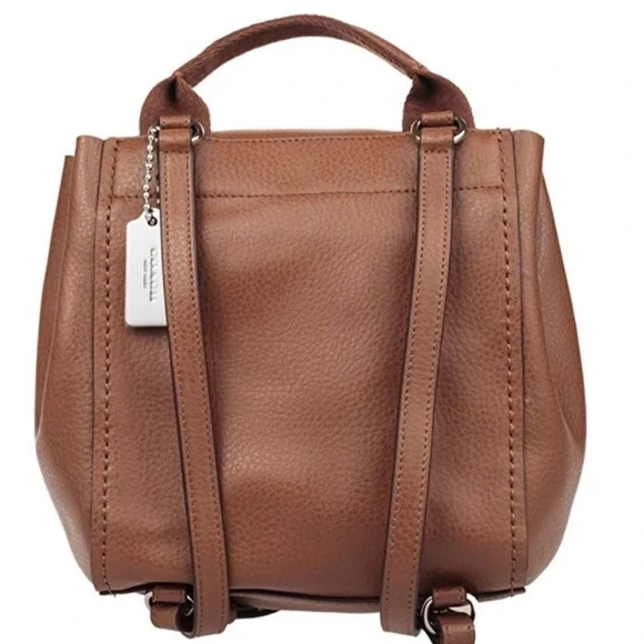 Coach - Derby Leather Backpack Tote Purse - Picture 2 of 9